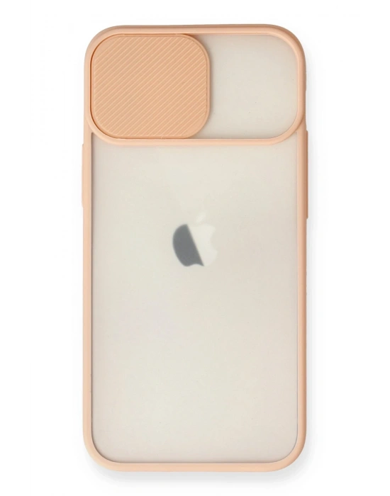 Newface iPhone 11 Kılıf Palm Buzlu Kamera Sürgülü Silikon - Pembe