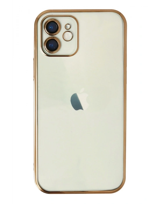 Newface iPhone 11 Kılıf Razer Lensli Silikon - Gold