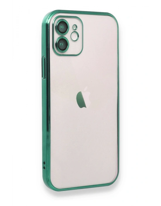Newface iPhone 11 Kılıf Razer Lensli Silikon - Yeşil