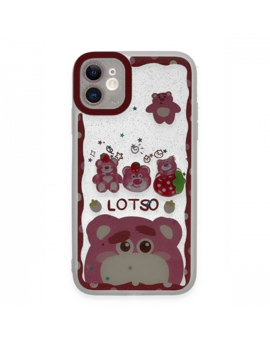 Newface iPhone 11 Kılıf Sweet Desenli Silikon Kapak - Pembe