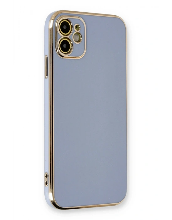 Newface iPhone 11 Kılıf Volet Silikon - Mavi