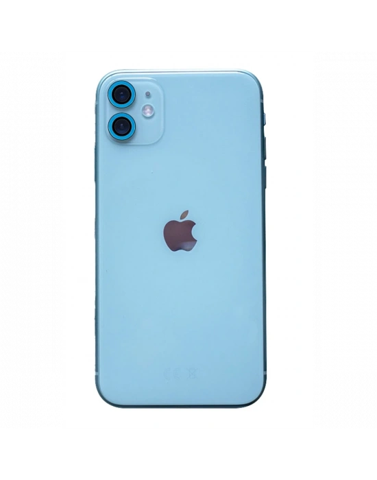 Newface iPhone 11 Neon Fosforlu Kamera Lens - Mavi