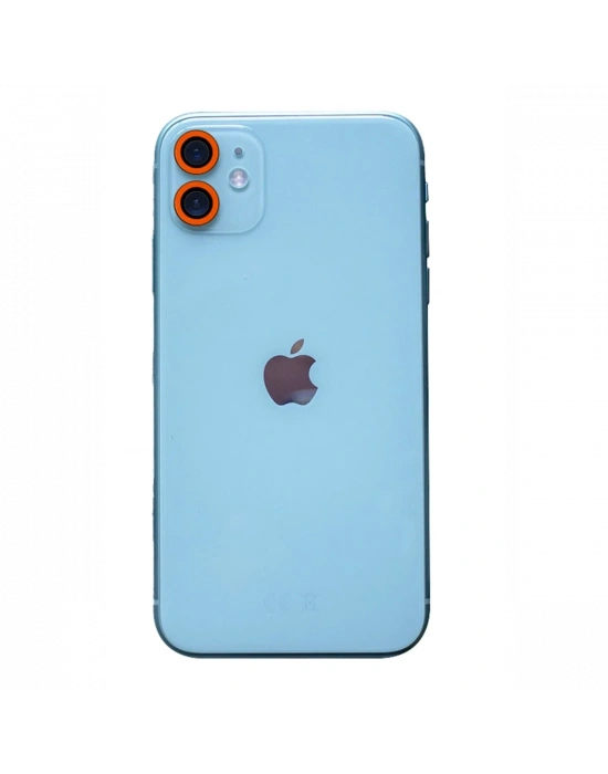 Newface iPhone 11 Neon Fosforlu Kamera Lens - Turuncu