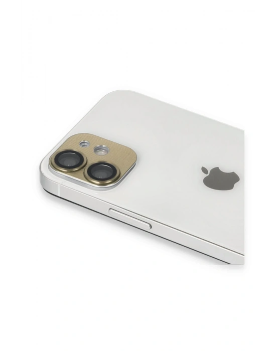 Newface iPhone 11 Pers Alüminyum Kamera Lens - Gold