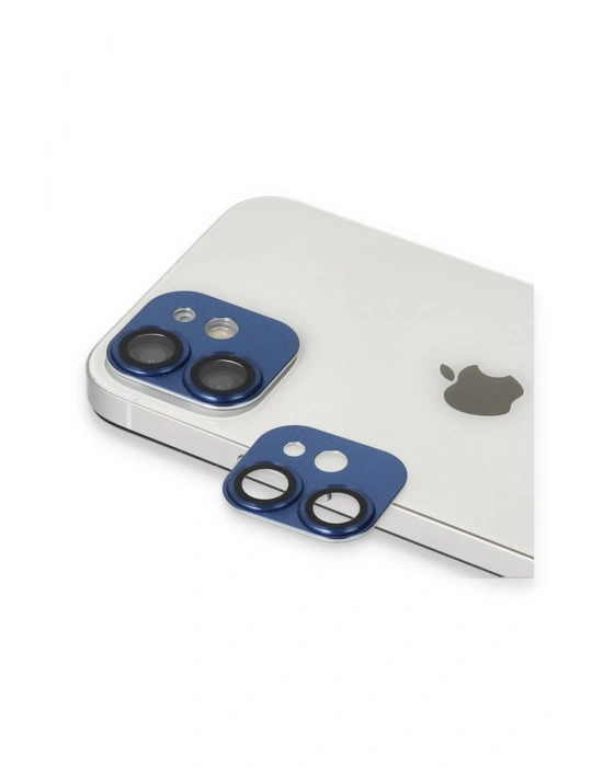 Newface iPhone 11 Pers Alüminyum Kamera Lens - Lacivert