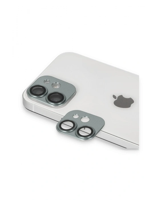 Newface iPhone 11 Pers Alüminyum Kamera Lens - Yeşil