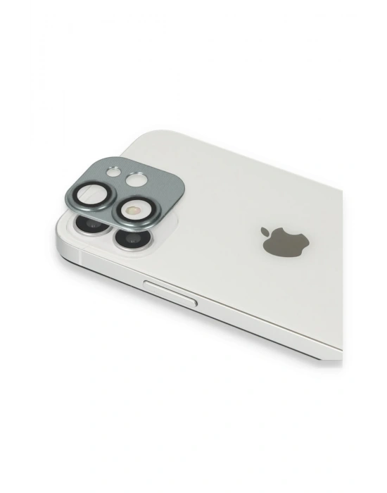 Newface iPhone 11 Pers Alüminyum Kamera Lens - Yeşil