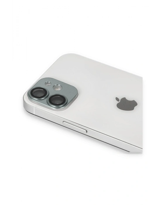 Newface iPhone 11 Pers Alüminyum Kamera Lens - Yeşil