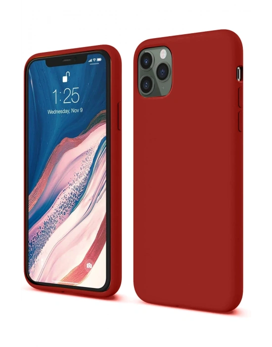 Newface iPhone 11 Pro Kılıf First Silikon - Bordo