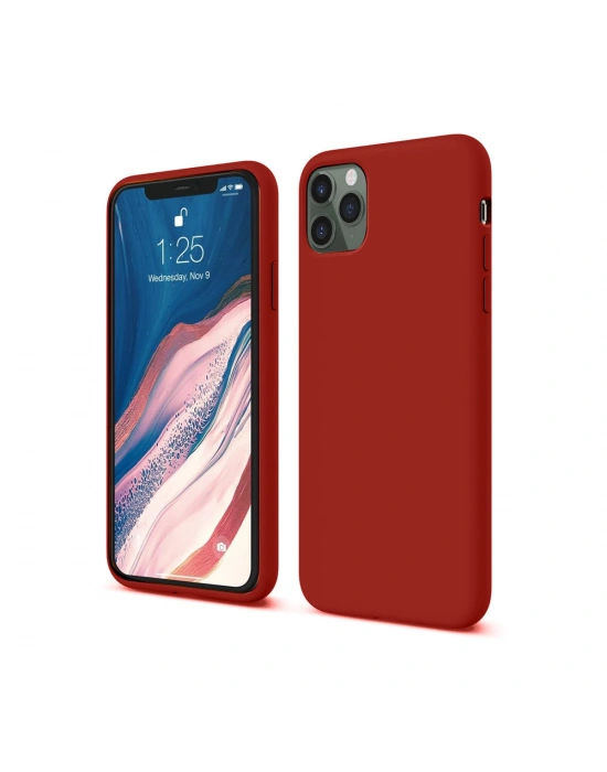 Newface iPhone 11 Pro Kılıf First Silikon - Bordo