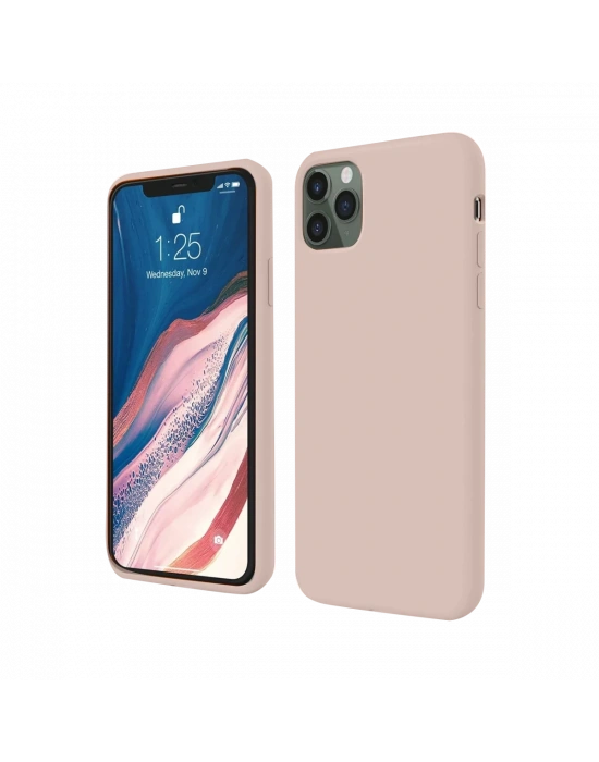 Newface iPhone 11 Pro Kılıf First Silikon - Rose Gold