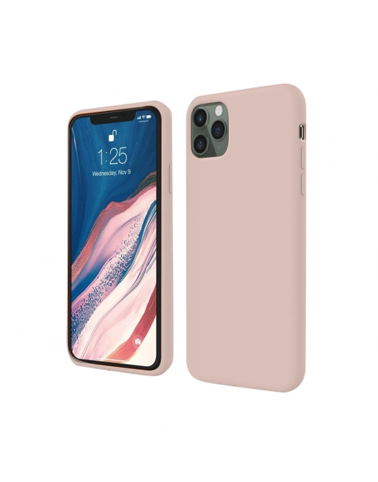Newface iPhone 11 Pro Kılıf First Silikon - Rose Gold