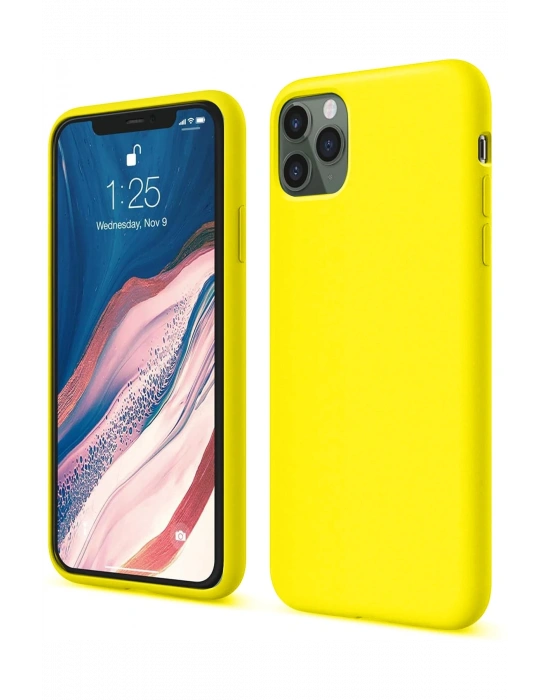 Newface iPhone 11 Pro Kılıf First Silikon - Sarı