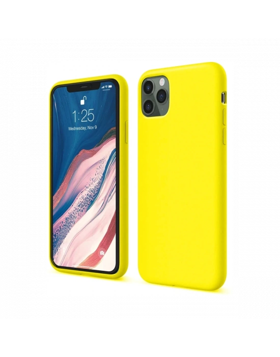 Newface iPhone 11 Pro Kılıf First Silikon - Sarı