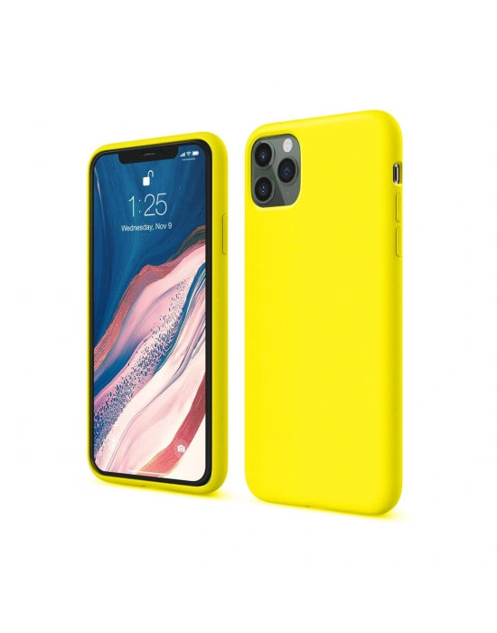 Newface iPhone 11 Pro Kılıf First Silikon - Sarı