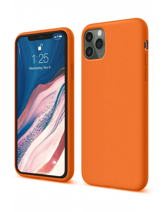 Newface iPhone 11 Pro Kılıf First Silikon - Turuncu