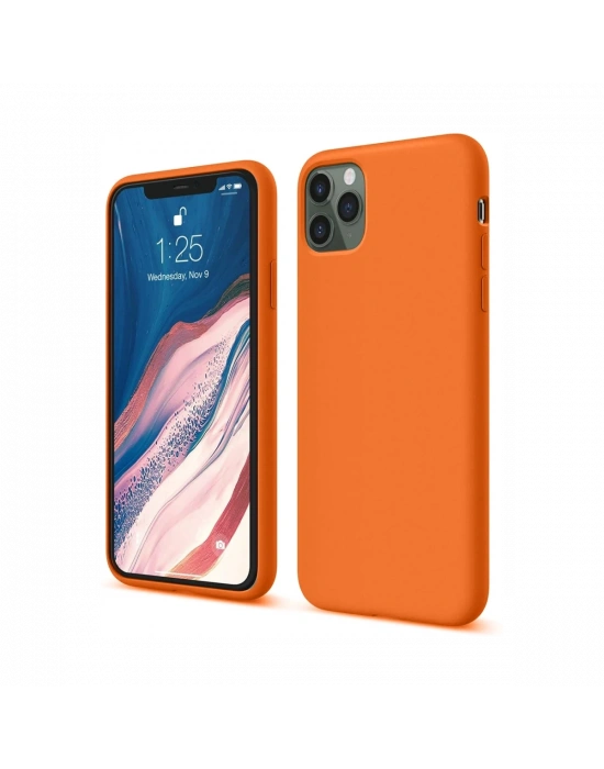 Newface iPhone 11 Pro Kılıf First Silikon - Turuncu