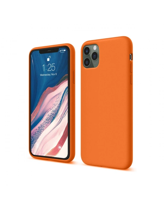 Newface iPhone 11 Pro Kılıf First Silikon - Turuncu