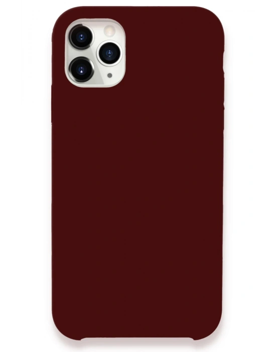 Newface iPhone 11 Pro Kılıf Lansman Legant Silikon - Bordo