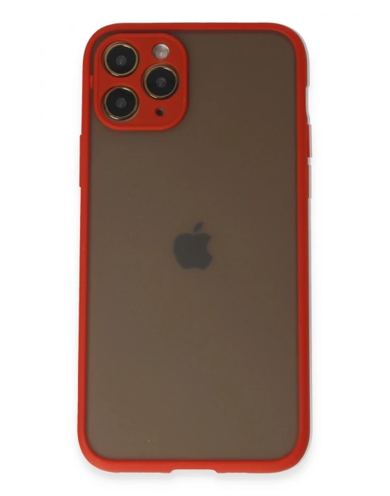 Newface iPhone 11 Pro Kılıf Montreal Silikon Kapak - Kırmızı