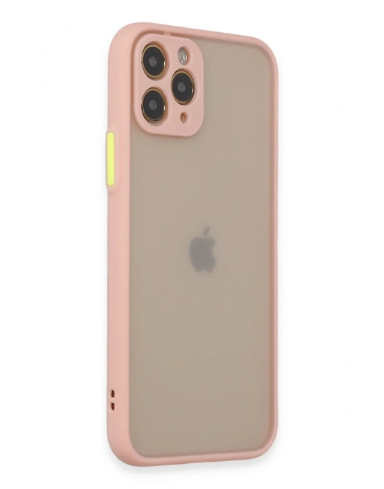 Newface iPhone 11 Pro Kılıf Montreal Silikon Kapak - Pembe