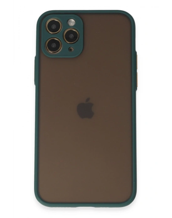 Newface iPhone 11 Pro Kılıf Montreal Silikon Kapak - Yeşil