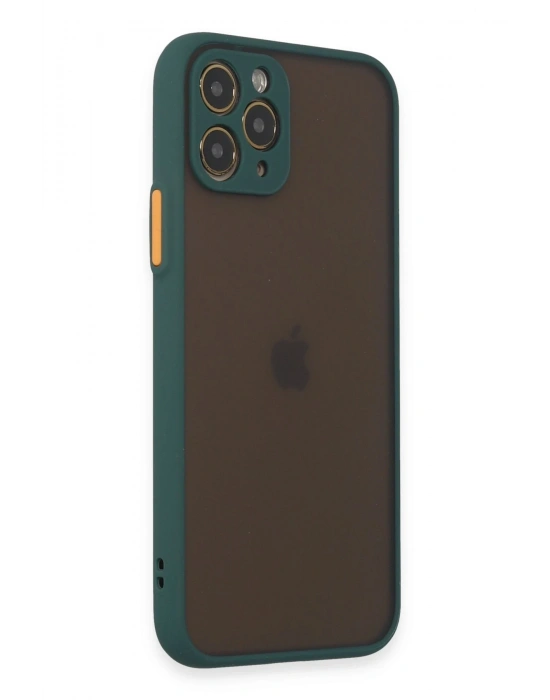 Newface iPhone 11 Pro Kılıf Montreal Silikon Kapak - Yeşil