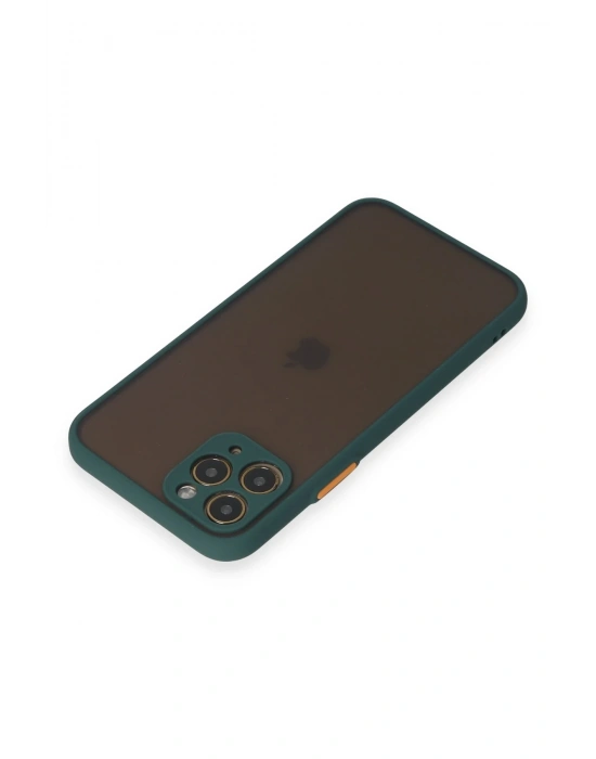 Newface iPhone 11 Pro Kılıf Montreal Silikon Kapak - Yeşil