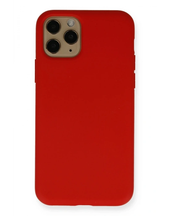 Newface iPhone 11 Pro Kılıf Nano içi Kadife Silikon - Kırmızı