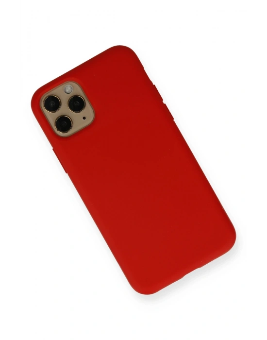 Newface iPhone 11 Pro Kılıf Nano içi Kadife Silikon - Kırmızı