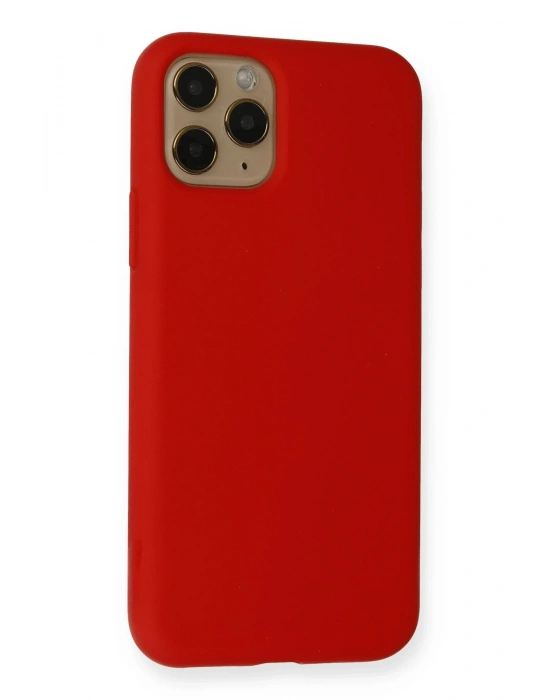 Newface iPhone 11 Pro Kılıf Nano içi Kadife Silikon - Kırmızı