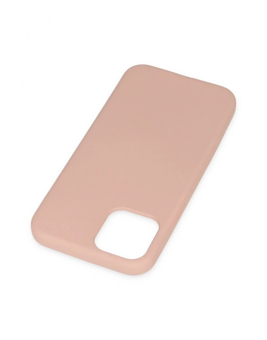 Newface iPhone 11 Pro Kılıf Nano içi Kadife Silikon - Pudra