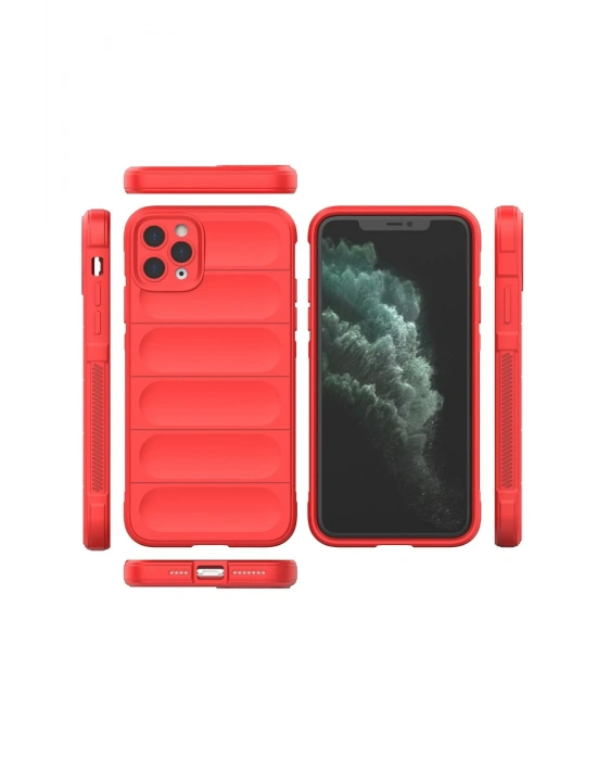 Newface iPhone 11 Pro Kılıf Optimum Silikon - Kırmızı