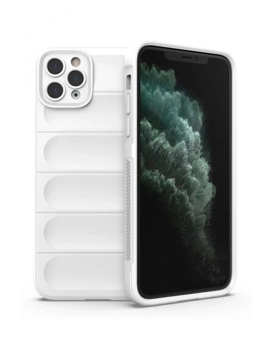 Newface iPhone 11 Pro Kılıf Optimum Silikon - Krem