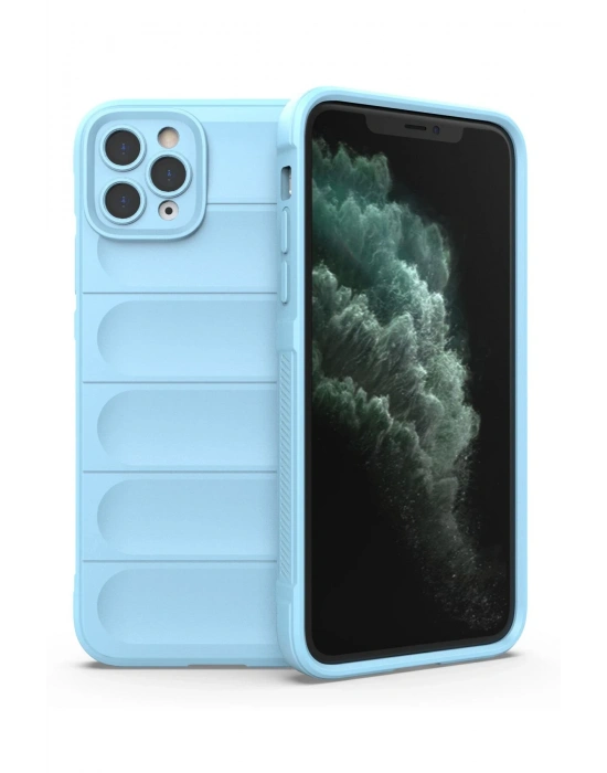 Newface iPhone 11 Pro Kılıf Optimum Silikon - Sky Blue