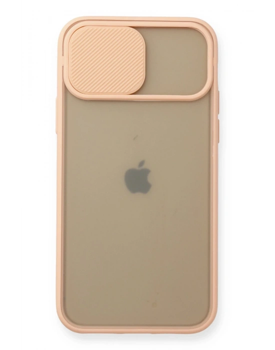 Newface iPhone 11 Pro Kılıf Palm Buzlu Kamera Sürgülü Silikon - Pembe