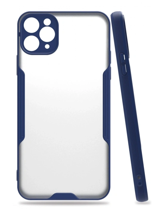 Newface iPhone 11 Pro Kılıf Platin Silikon - Lacivert