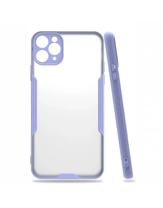Newface iPhone 11 Pro Kılıf Platin Silikon - Lila
