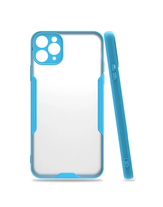 Newface iPhone 11 Pro Kılıf Platin Silikon - Mavi