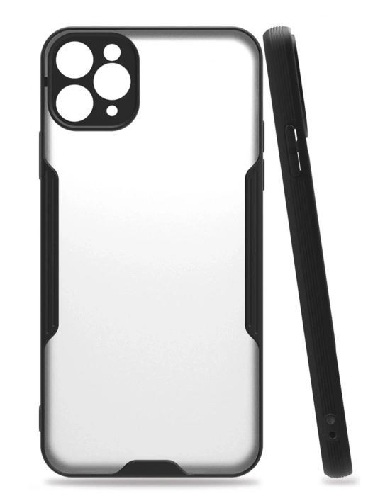 Newface iPhone 11 Pro Kılıf Platin Silikon - Siyah