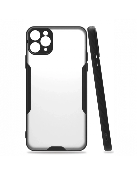 Newface iPhone 11 Pro Kılıf Platin Silikon - Siyah