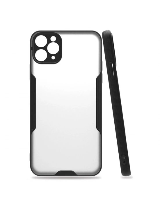 Newface iPhone 11 Pro Kılıf Platin Silikon - Siyah