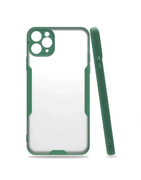 Newface iPhone 11 Pro Kılıf Platin Silikon - Yeşil