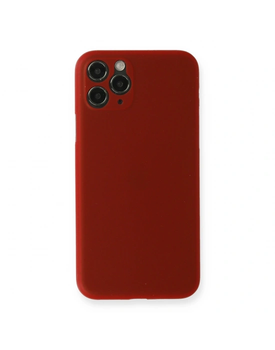 Newface iPhone 11 Pro Kılıf PP Ultra İnce Kapak - Kırmızı