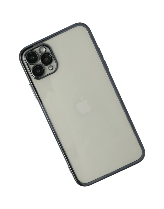 Newface iPhone 11 Pro Kılıf Razer Lensli Silikon - Siyah