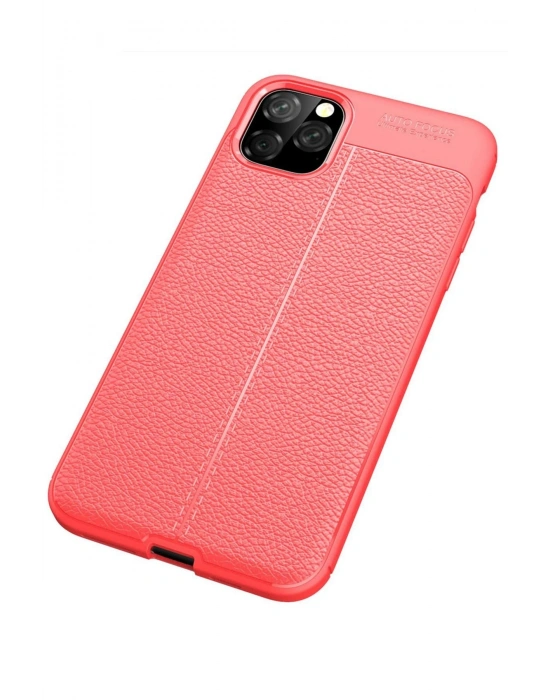 Newface iPhone 11 Pro Max Kılıf Auto Focus Kapak - Kırmızı