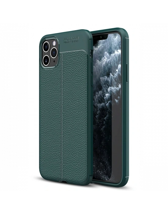 Newface iPhone 11 Pro Max Kılıf Auto Focus Kapak - Yeşil