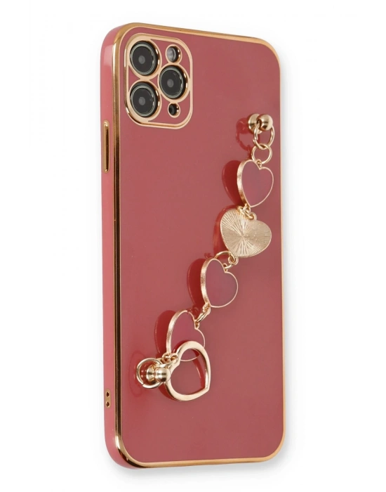 Newface iPhone 11 Pro Max Kılıf Esila Silikon - Kırmızı