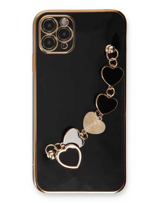 Newface iPhone 11 Pro Max Kılıf Esila Silikon - Siyah