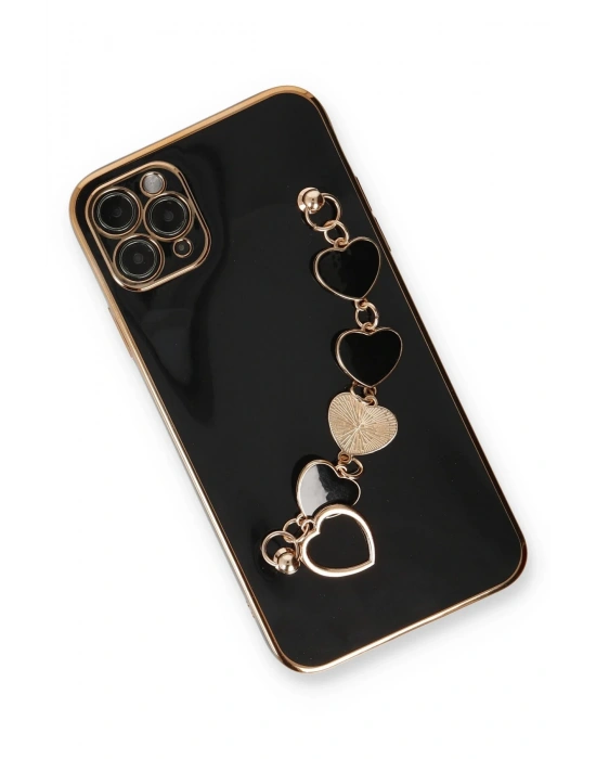 Newface iPhone 11 Pro Max Kılıf Esila Silikon - Siyah